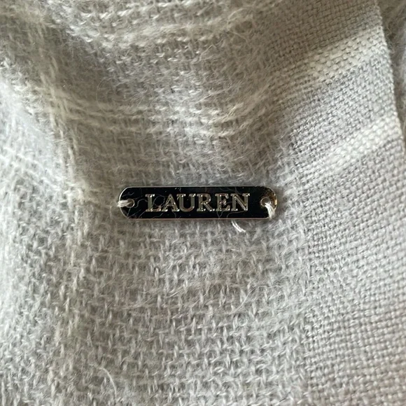 Lauren Gray Plaid Wrap - Picture 8 of 8